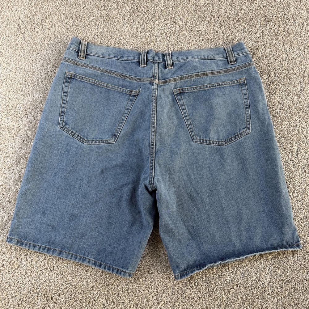 Y2K Big Mac Denim Shorts Mens 36 Blue Workwear Bermuda Relaxed Fit Jorts